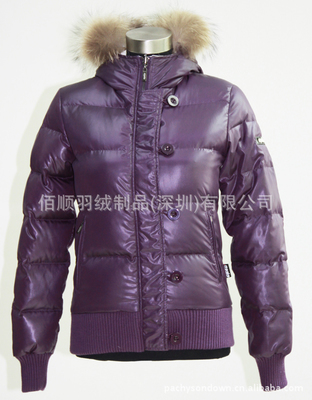 制衣工廠生產(chǎn)批發(fā)供應外貿(mào)服裝連帽毛條防水防寒保暖女裝羽絨服81